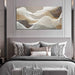 Large Abstract Wall Art Beige Wall Art White Canvas Art Print Modern Artwork for Bedroom Bathroom Living Room Office 24"X 48"