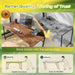 55 X 19.7 Inch Computer Desk, Home Office Desk with Spacious Desktop, Modern Gaming Desk, Writing Study Table for Bedroom, Small Spaces, Work from Home Desk with Metal Frame, Rustic Brown