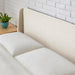 Handale Ivory Queen Upholstery Mid Century Platform Bed