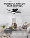Contemporary 42 Inch Anthracite Indoor Ceiling Fan