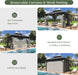 10'X12' Hardtop Gazebo with 4 LED Lights, Outdoor Gazebo with Galvanized Steel Double Roof, Patio Gazebo with Breathable Netting & Privacy Curtain, Decor Hooks for Backyard, Gray