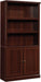 Miscellaneous Storage 5-Shelf/ Book Shelf 2-Door Bookcase, Select Cherry Finish