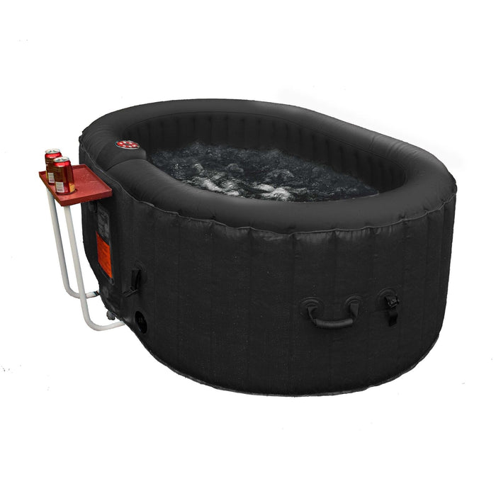 ALEKO Oval Spa Inflatable 2 Prs Hot Tub Personal Spa 145 Gallon with Drink Tray