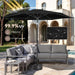 10 Ft Patio Umbrella Outdoor with Push Button Tilt, Black