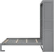Full Size Murphy Bed Wall Bed with Shelves and Mattress Holder,Wood Hideaway Cabinet Chest W/Slat Support,Can Be Folded,For Small Room,Dorms,Gray