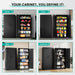 Black Storage Cabinet 72X36X18 Metal Garage Organizer