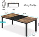 78.7 Inch Long Kitchen Table for 6-8, Dining Room Table for Kitchen Living Room, Large Rectangular Dinner Tables, Industrial Indoor Restaurant Tables with Sturdy Metal Frame(Only Table)