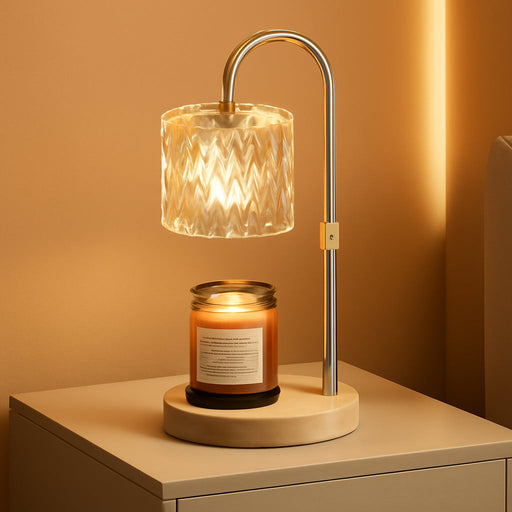 Candle Warmer Lamp with Timer, Height Adjustable Candle Lamp, Home Decor, Wax Melt Warmer for Birthday Chrismas for Mom, Women, Sister