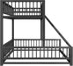 Twin XL Over Queen IndustrialStrength Metal BedFrame