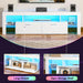 Modern Lighting 63 Inch TV Stand with Large Storage Drawer for 50 55 60 65 70 75 Inch Tvs, TV Console with 20 Color LED Lights, Entertainment Center Media and Open Shelf for Bedroom, White