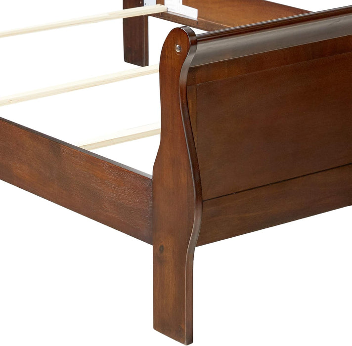 202411F-CO Traditional Cappuccino Louis Philippe Full Size Bed