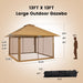 13 X 13 Feet Pop-Up Instant Gazebo Canopy Tent with Mesh Sidewall