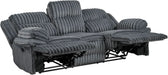 Mnul Double Reclining Sof, Corduroy Mnul Wll Hugger Recliner Couch, Pillow Top rms, Plush Fom Cushions over Pocket Coils, Cozy Reclining Sof for Living Room, Drk Gry