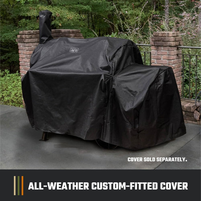 Highland Offset Charcoal Smoker and Grill with 900 Sq. In. Cooking Area in Black