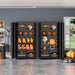 Locking Metal Storage Cabinet 72InchTallBlackFinish
