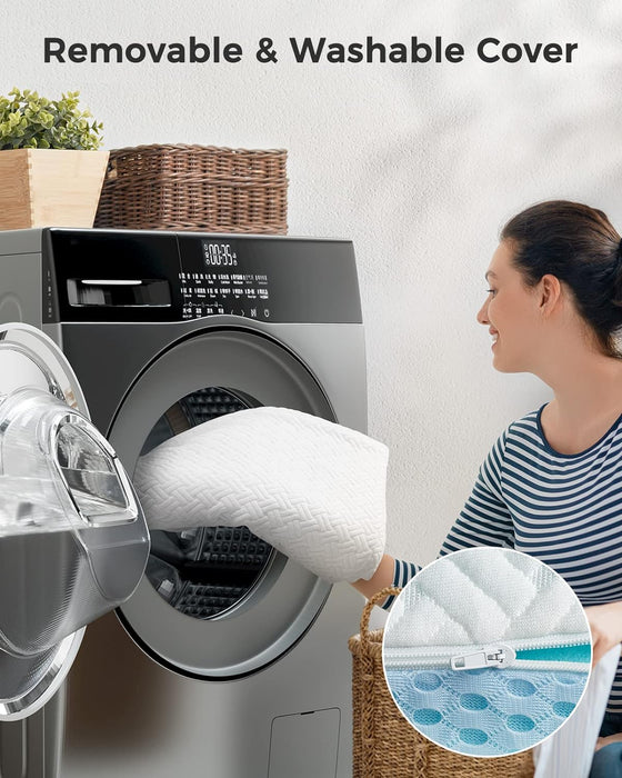 Twin XL Mattress Topper - 3 Inch Cooling Memory Foam Mattress Pad for Back Pain,Bed Topper with Bamboo Cover,Removable & Washable & Non-Slip,Certipur-Us & Oeko-Tex Certified