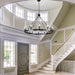 Black Wagon Wheel Chandelier 38Inch DiningRoom Industrial