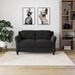 57" Black Loveseat - Harrington