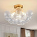 Bubble Chandelier 17In CrystalGlass Bubbles Semi Flush