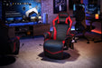 900 Gaming Recliner - Video Games Console Recliner Chair, Computer Recliner, Adjustable Leg Rest and Recline, Recliner with Cupholder, Reclining Gaming Chair with Footrest - Red