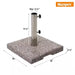 42 Lbs. Square Grante Patio Umbrella Base in Gray