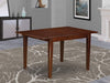 NFT-MAH-T Norfolk Dining Room Table - a Rectangle Kitchen Table Top with Butterfly Leaf, 32X54 Inch, Mahogany