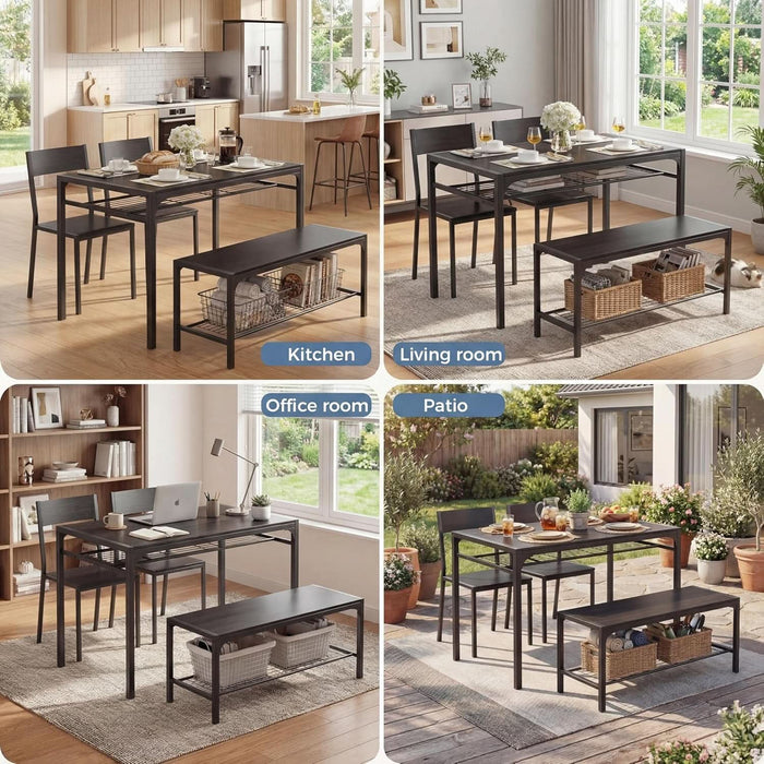 4-Piece Dining Table Set for 4, Kitchen Table