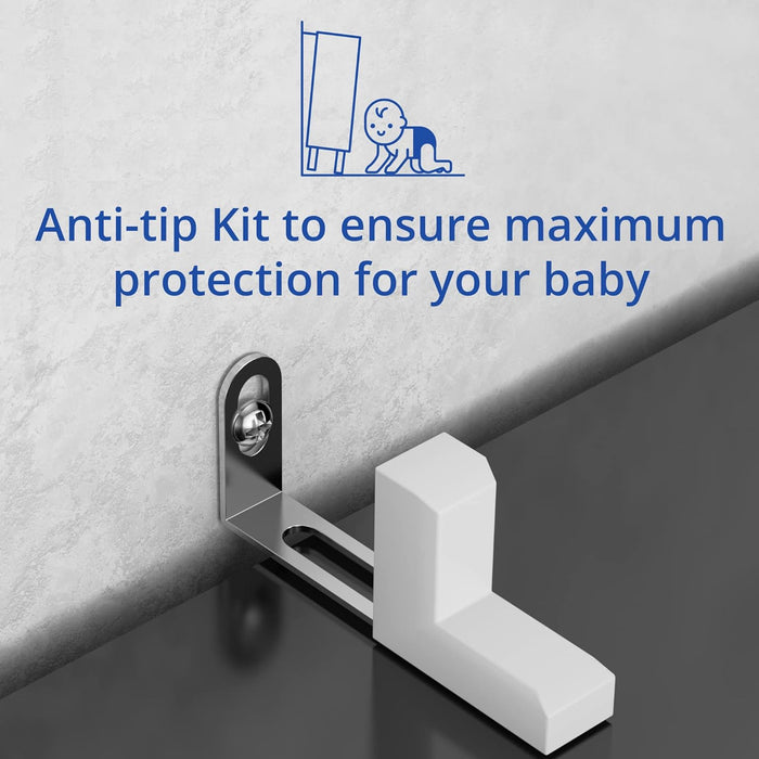 Black Bookshelf, 3-Tier Open Shelf Bookcase, 10 Cube Storage Organizer with Anti-Tilt Device, Freestanding Horizontal Bookshelf Cube Shelf for Bedroom, Living Room, Office