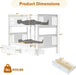 Premium Solid Hardwood Twin Bunk Bed IntegratedDrawers