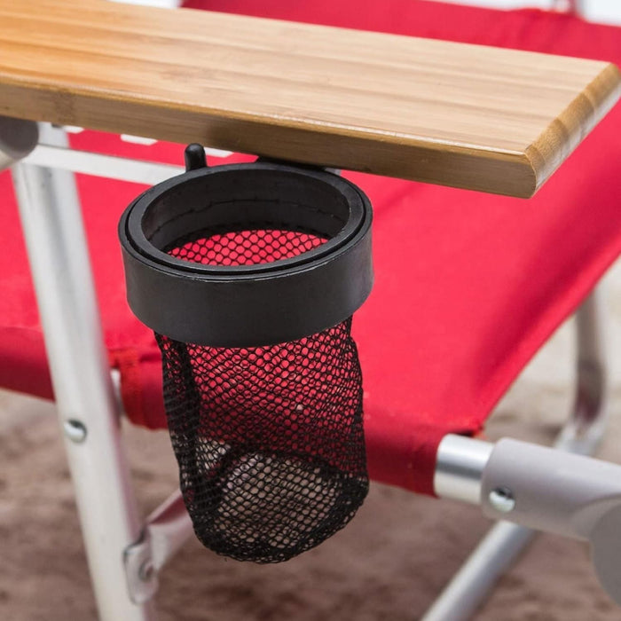 Deluxe 3N1 Lightweight Lawn Beach Reclining Lounge Chair with Footrest, Outdoor Furniture for Patio, Balcony, Backyard, or Porch, Red