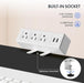 FLEXISPOT EN2 48"X30" Whole-Piece Standing Desk with Power Strip, White