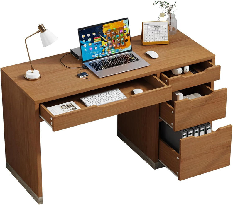 Espresso FortyEightInch Desk For Small Home Office