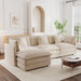 Modular Sectional Sofa 111.5Inch Movable Ottoman Chenille