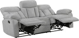 Mnul Double Recliner Couch for Living Room, Chenille Fbric Upholstered Reclining Sof, Home Theter Seting, Esy ssembly, Recliner Couch, Gry