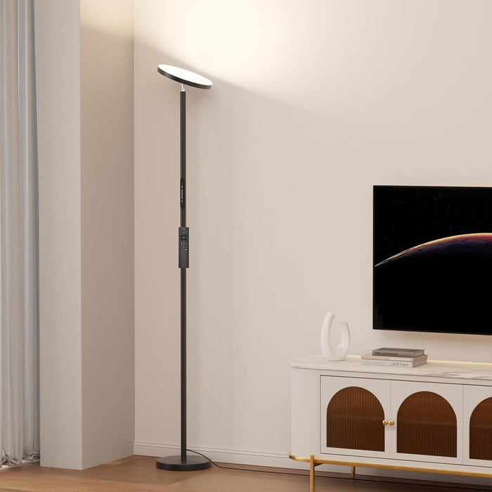 36W LED Floor Lamp, Modern Stepless Dimmable Torchiere Standing Lamps