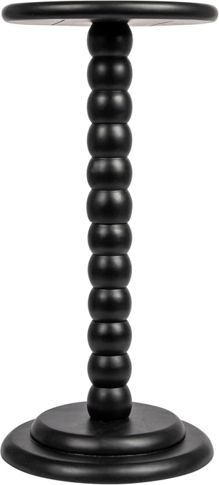 Stacked Pedestal Cocktail Side Table, Black