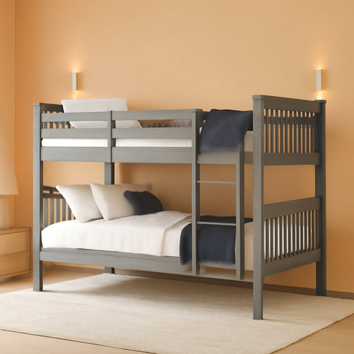 CharcoalGrey Full Over Full Bunk Bed Interchangeable
