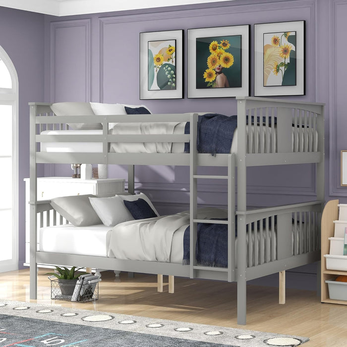 CharcoalGrey Full Over Full Bunk Bed Interchangeable