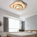 Nordic Irregular Flush Mount Solid Wooden Ceiling Light for Living Room