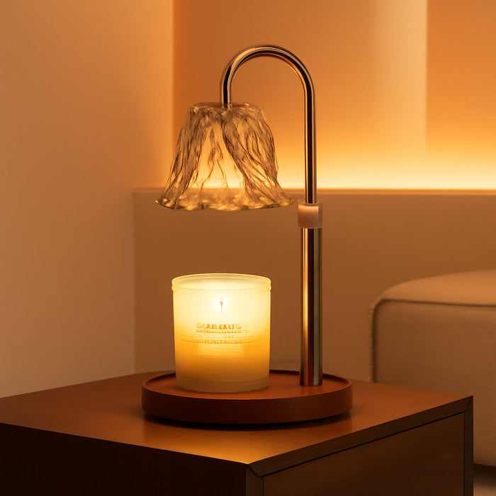 Candle Warmer Lamp, Gold Candle Lamp Warmer with Timer & Dimmer with 2 Bulbs, Birthday Gifts for Women Mom, Christmas Gifts, House Warming Gift New Home Bedroom Decor, Height Adjustable