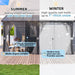 16x8 Residential Backyard Gazebo With Curtains Netting