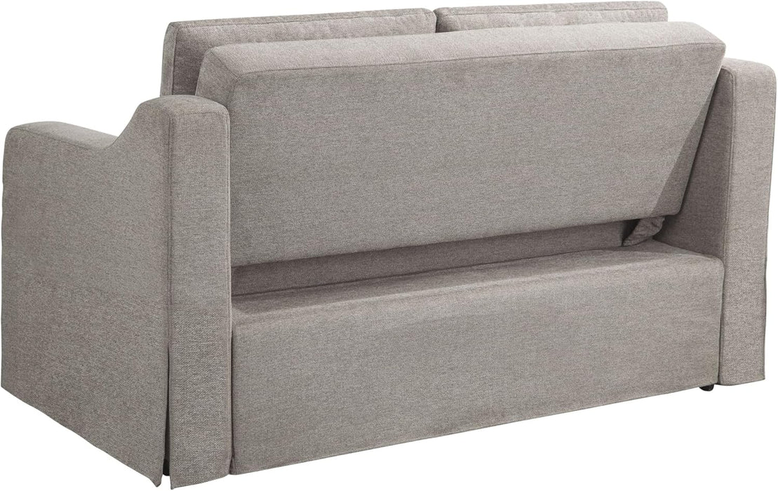 Full Size Slipcovered Convertible Sleeper Sofa Comfortably