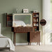 Brown Oak Exquisite Handcrafted Makeup Desk 48Inch