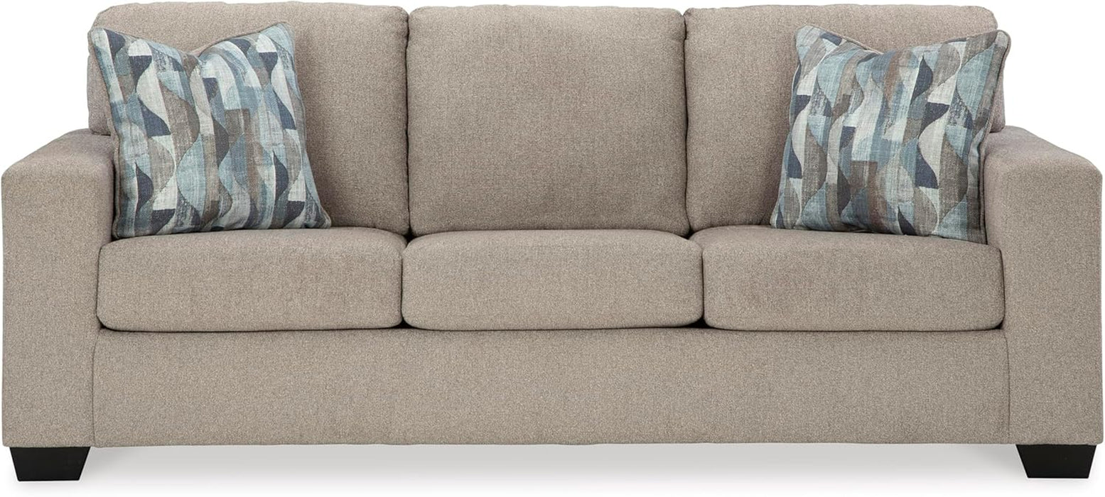 Deltona Contemporary Queen Beige Sofa Sleeper MemoryFoam