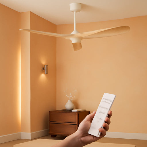 72 Inch Wooden Ceiling Fan With Remote Control Indoor