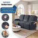 Recliner Sofa Covers Stretch Reclining Couch Cover, Jacquard Recliner Couch Cover for 3 Seat Furniture Protector Sofa Slipcovers with Elastic Bottom for Kids, Pets (Dark Grey)