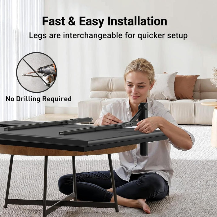 Universal TV Stand Mount for 22-75 Inch Tvs, Height Adjustable Table Top TV Stand, Great Load-Bearing Replacement TV Legs with Tempered Glass Holds up to 110Lbs, Max VESA 800 X 600Mm