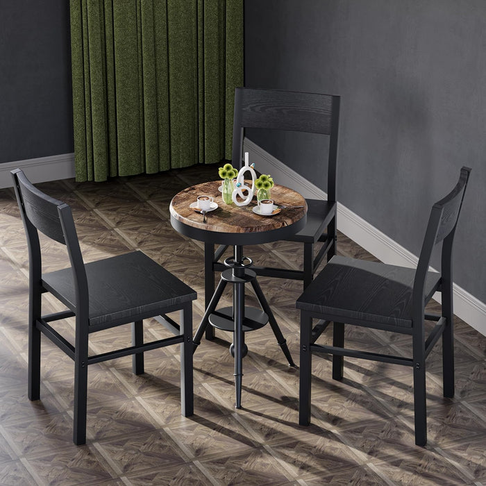 Black Dining Chairs Set of 4, Upgrade Farmhouse Kitchen Room Chair