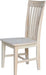 Set of 2 Tall Mission Dining Chairs Solid Parawood Sturdy and Long-Lasting, 18.1"W X 22.05"D X 40.16"H, Unfinished