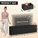 92 Inch Dresser TV Stand for 98 Inch TV, 15 Drawer Dresser, Black